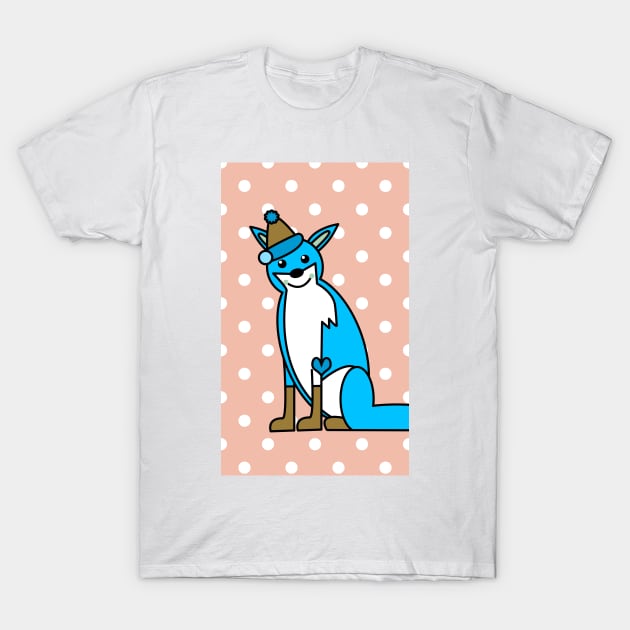 Cartoon Ice Fox T-Shirt by DamLas